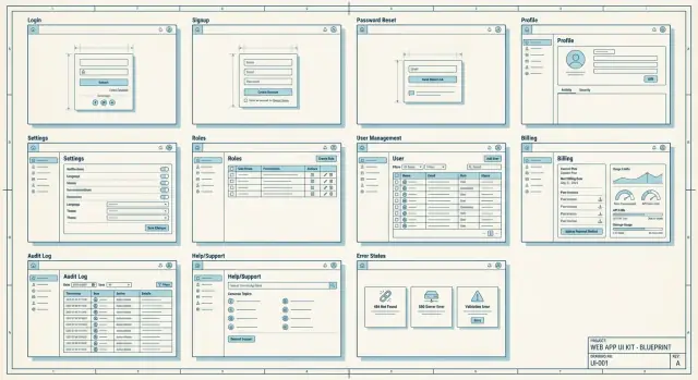 Reusable screens for business apps: the 12-screen blueprint