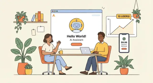 Van nul gebruikers naar de eerste betalende klanten met AI‑producten