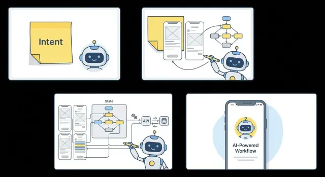 의도에서 앱까지: AI가 UI, 상태, API를 구축할 때