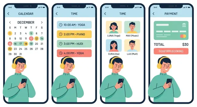 Hoe je een mobiele app voor lesreserveringen bouwt: stap-voor-stap gids