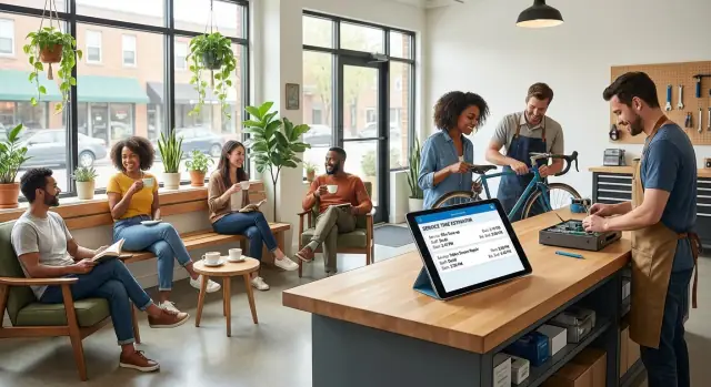 Service Time Estimator for Busy Shops: Show Real End Times