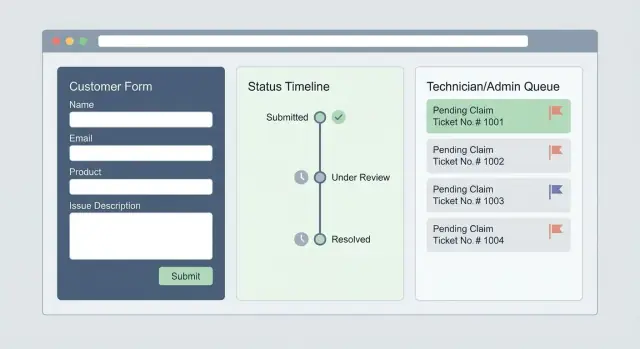 Hoe je een webapp maakt voor garantieclaims en serviceverzoeken