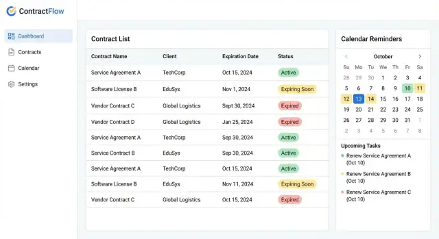 Maak een webapp om contractvervaldata bij te houden