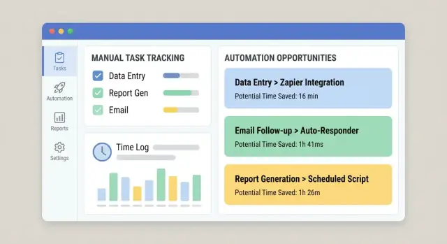 Come creare un'app web per tracciare il lavoro manuale e avviare l'automazione