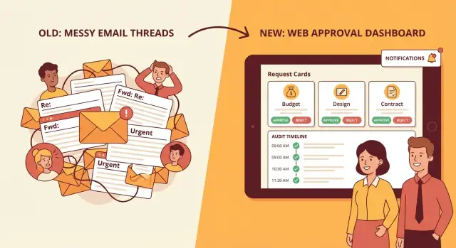 Hoe je een webapp maakt ter vervanging van handmatige goedkeurings-e-mails