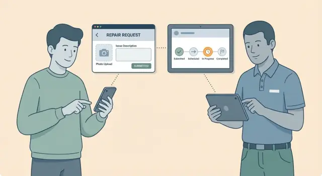 Maak een mobiele app voor reparatieverzoeken en statusupdates