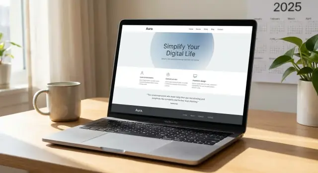 Modern websiteontwerp voor niet‑ontwerpers: secties, ruimte en lettertypen