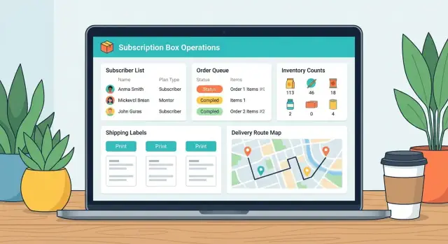 Abonelik Kutusu Siparişleri ve Lojistik için Bir Web Uygulaması İnşa Etmek