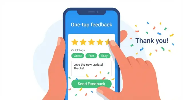 Een mobiele app bouwen die direct feedback vastlegt