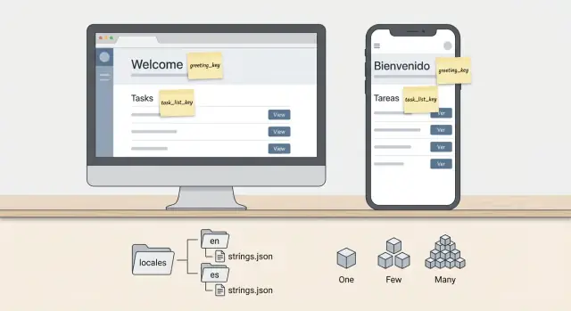 Internationalization architecture for chat-built apps
