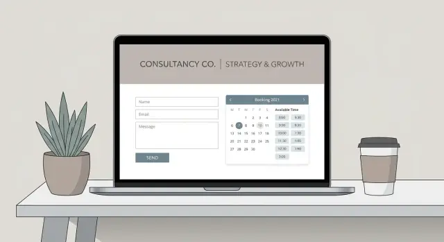 如何构建带线索表单与日历的咨询师网站