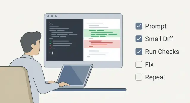 Prompt-naar-PR-werkstroom met Claude Code: kleine diffs