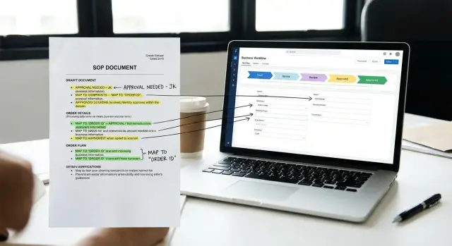 SOP zur Software: Prozess vor dem ersten Build abbilden