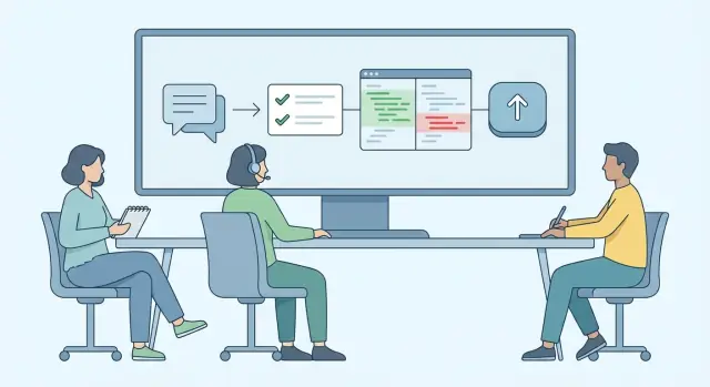 Lightweight approval workflow for safe chat-based releases