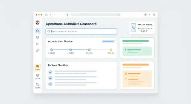 Hoe je een webapp bouwt voor het beheren van operationele runbooks