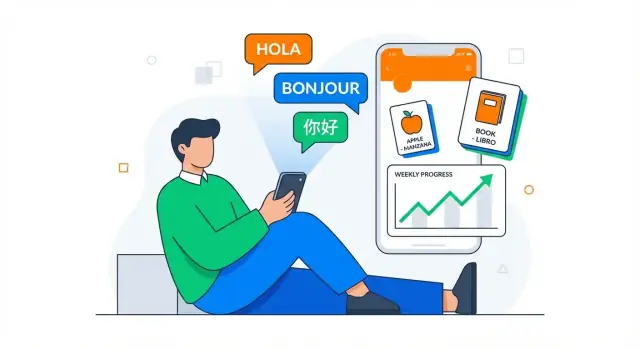 Hoe je een mobiele taalleer-app bouwt die gebruikers blijven