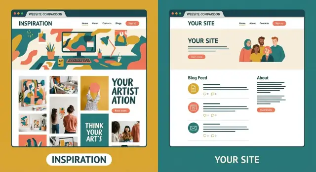 “Maak mijn website zoals deze”: kopieer de stijl, niet de inhoud