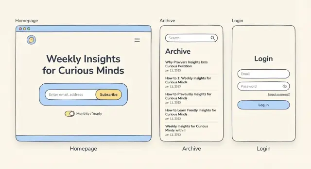 Hoe je een abonnementsnieuwsbriefsite met archief bouwt