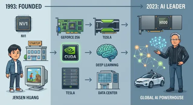 Van grafische startup tot AI‑titaan: de geschiedenis van Nvidia