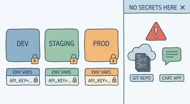 Variables d'environnement pour clés API : un modèle simple de gestion des secrets