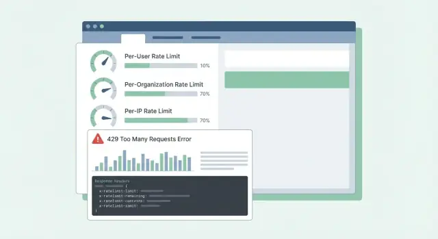 SaaS API rate limiting: per-user, org, and IP patterns