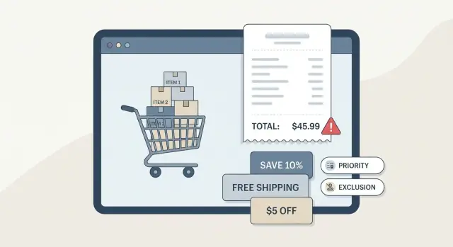 Valkuilen in kortingslogica: stapelregels die de winkelwagen intact houden