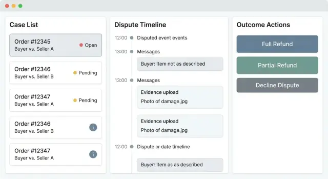 Bouw een webapp om marktplaatsgeschillen end-to-end te beheren