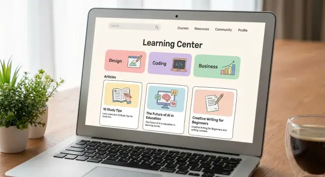 วิธีสร้างเว็บไซต์สำหรับศูนย์เรียนรู้สาธารณะของผลิตภัณฑ์