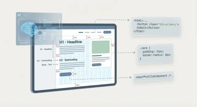Hoe AI lay-out en intentie leest om ontwerpen om te zetten in UI-code