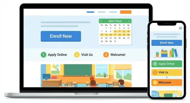Hoe maak je een schoolwebsite met duidelijke inschrijvingsinformatie