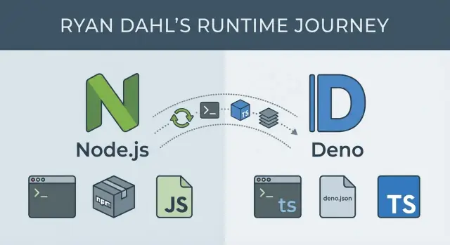 Ryan Dahl 的 Node.js 与 Deno：塑造 JavaScript 后端的运行时