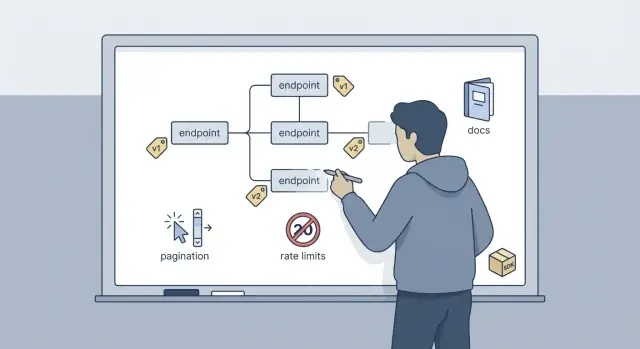 Ontwerp van een openbare API voor beginnende SaaS‑bouwers: basisprincipes