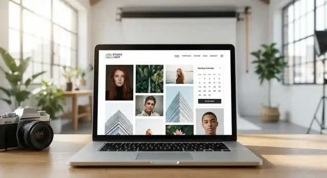 Hoe je een fotografenwebsite bouwt met portfolio & boeking