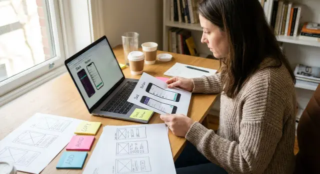Eine App mit Screenshots planen: Von der Idee zu Anforderungen