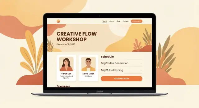Çevrimiçi Atölye Serisi için Web Sitesi Nasıl Oluşturulur