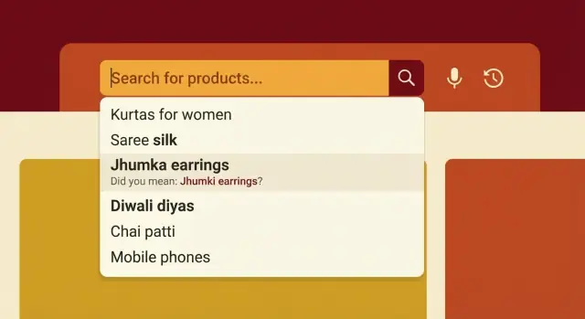 Autocomplete en typfouttolerantie voor Indiase e‑commerce zoekfunctie