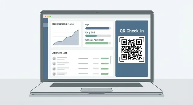 Crea un'app web per organizzatori di eventi: biglietti e partecipanti