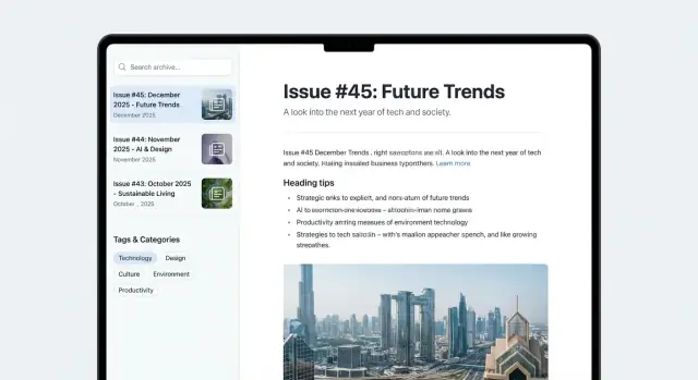 Maak een website voor je nieuwsbriefarchief (Gids)