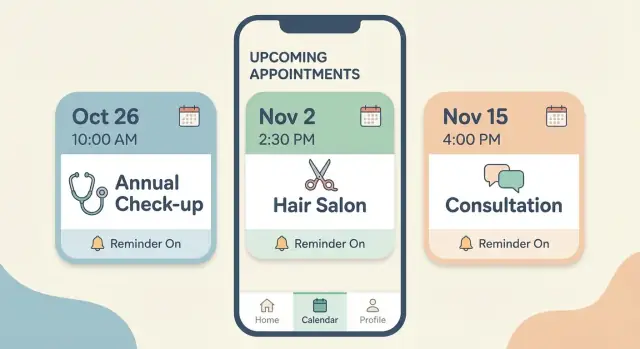 Come creare un'app mobile per promemoria appuntamenti
