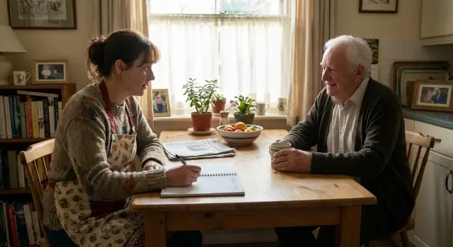 Elder care check-in log: keep family notes clear and shared