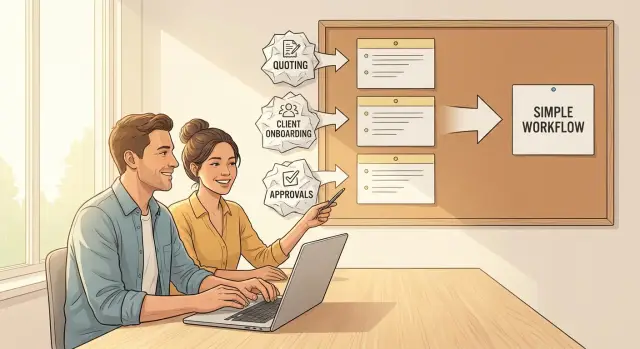 Produktisiere ein Service-Unternehmen — Workflow für Workflow