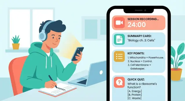 Comment créer une application mobile pour synthèses de sessions d'apprentissage