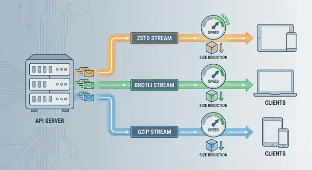 ZSTD বনাম Brotli বনাম GZIP: API কম্প্রেশন নির্বাচন