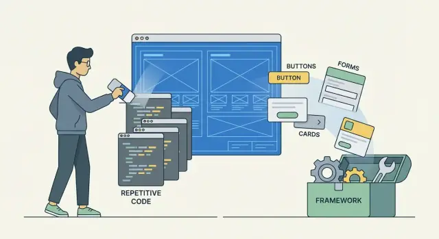 क्यों बॉयलरप्लेट मौजूद है और फ्रेमवर्क इसे कैसे घटाते हैं