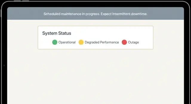 Maintenance window message templates users actually trust