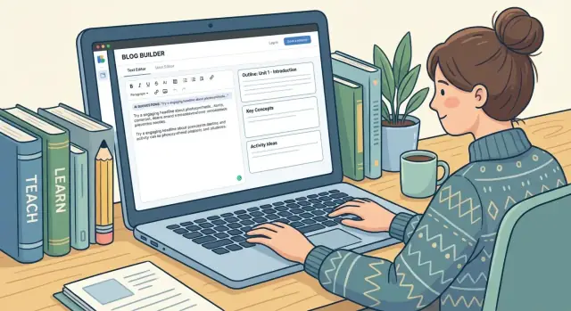 Hoe een educatieve blogwebsite maken met AI-content