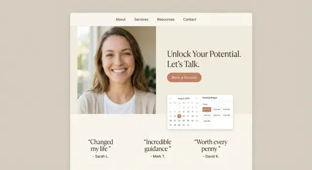 Hoe je een coachingwebsite met online planning bouwt
