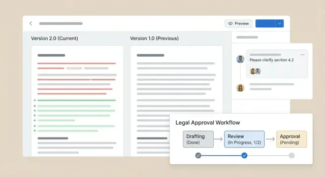 Sözleşme İnceleme ve Versiyon Kontrolü İçin Bir Web Uygulaması Oluşturun