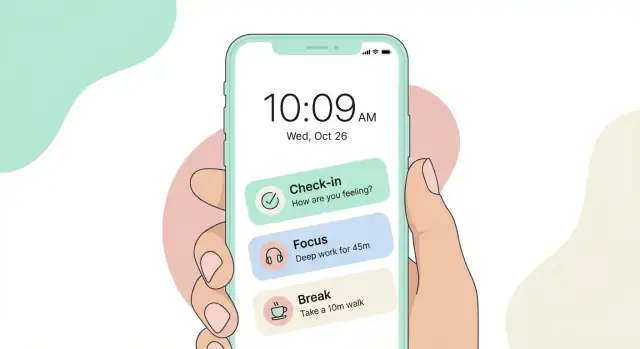 Come creare un'app mobile di consapevolezza del tempo semplice, passo dopo passo