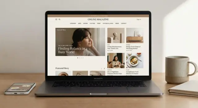 Een website bouwen voor een online magazine